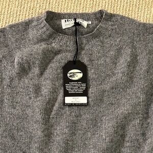 Harley of Scotland Men’s Shetland Wool Sweater (XL) NWT